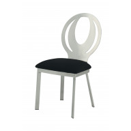 Velari Round Metal Back Dining Chair